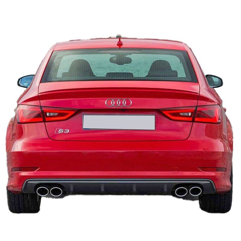 Audi A3 2015 Uyumlu Yedek Parça Sedan İnce Tip Spoiler Boyalı