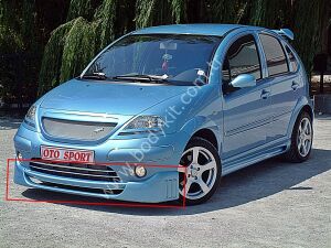 Citroen C3 Uyumlu Yedek Parça Ön Tampon Eki
