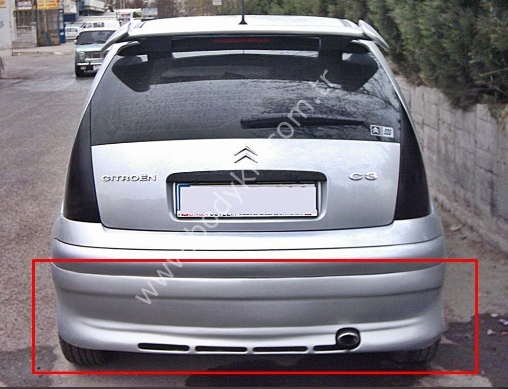 Citroen C3 Uyumlu Yedek Parça Arka Tampon Eki