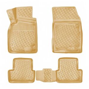 Skoda Fabia 2015 Sonrası Uyumlu Yedek Parça Rizline 3D Paspas Bej Rengi