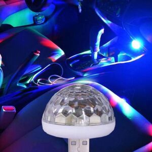 Disko Topu - [ 5 ADET ] Araç içi RGB Aydınlatma USB Girişli