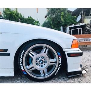 Bmw M Power Uyumlu Yedek Parça Lastik Yazısı Seti 8 Adet