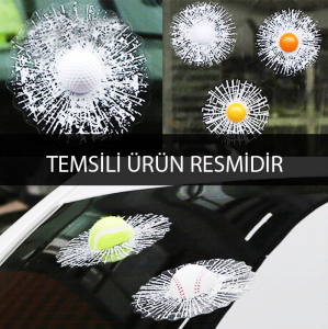 Emoji Toplu 3 Boyutlu Kırık Cam Sticker