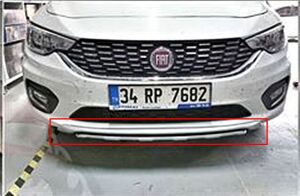 Fiat Egea Uyumlu Yedek Parça Ön Tampon Koruma - Plastik