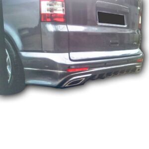 Volkswagen Transporter T5 Uyumlu Yedek Parça Difüzörlü Arka Tampon Eki Boyasız