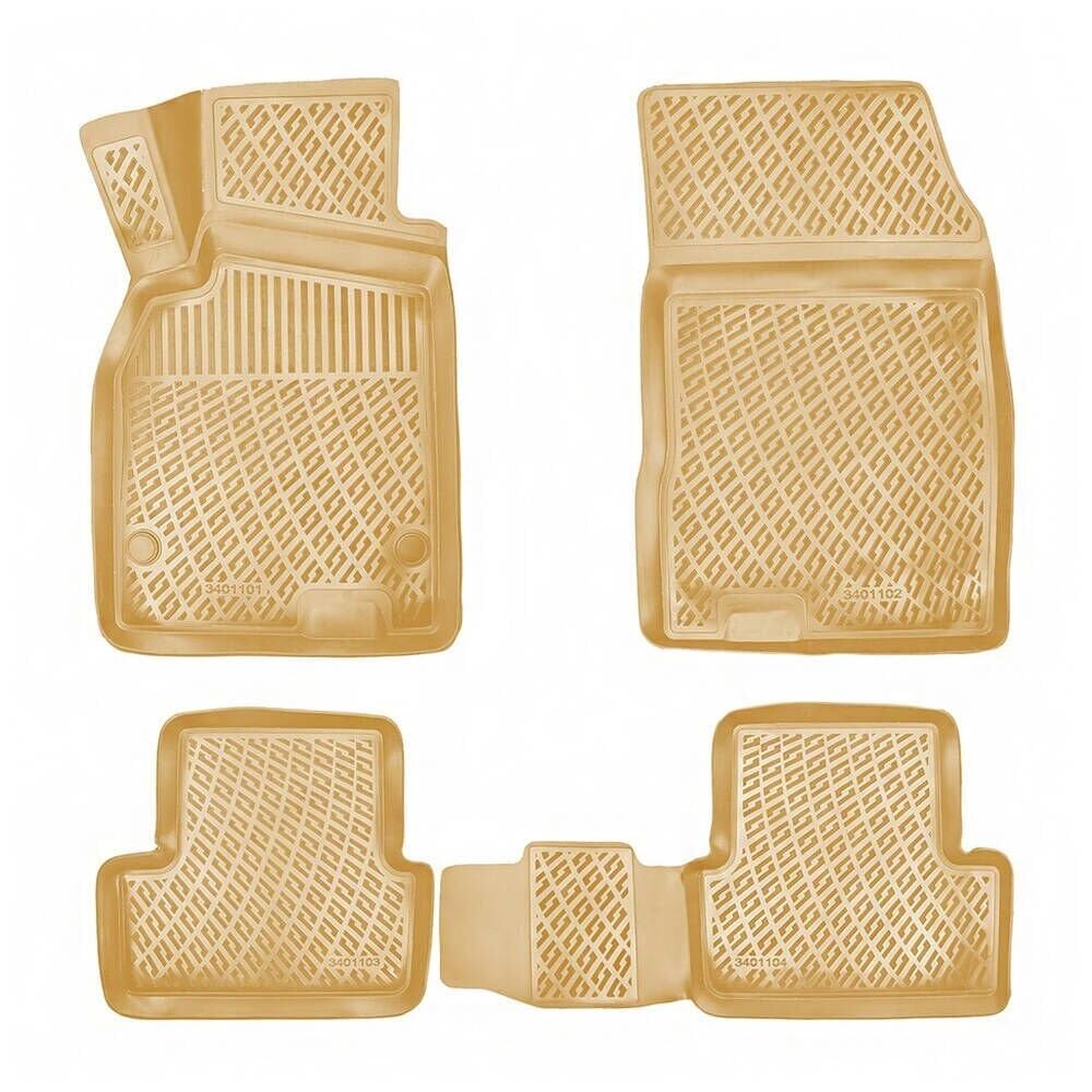 Volkswagen Golf 5 2003-2009 Uyumlu Yedek Parça Rizline 3D Paspas Bej Rengi