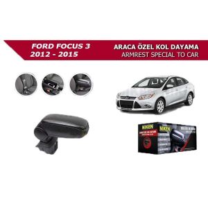 Niken Ford Focus 3 Uyumlu Yedek Parça  2012-2015 Araca Özel Kol Dayama Usbsİz