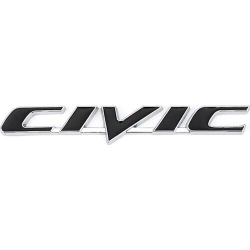 Honda Civic Uyumlu Yedek Parça Bagaj ve Çamurluk Logosu Siyah
