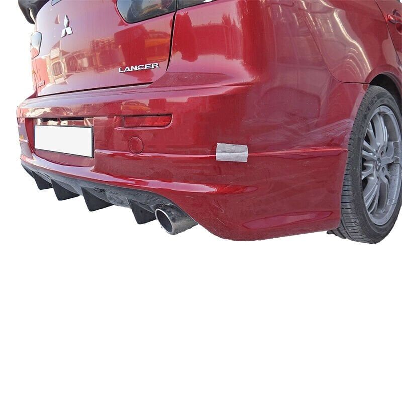 Mitsubishi Lancer Evo Arka Tampon Eki Fiber Boyasız