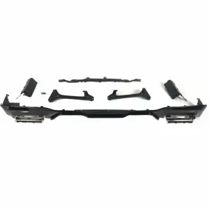 Bmw F44 2.35 Dizayn Arka Difüzör + Egzoz Uçları (pianoblack-ithal)