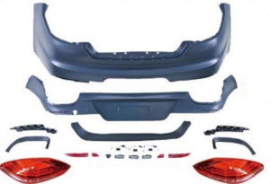 Porsche Panamera (970.1) 2010-2013 Uyumlu 2014-2016 (970.2) Dönüşüm Arka Tampon Seti + Stop Takımı