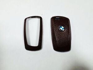 Bmw F10 ve F30 Uyumlu Yedek Parça Şık Tasarım Anahtarlık Kumanda Kabı Koyu Kahverengi