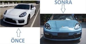 Panamera 2014-2016 İçin Full Facelift 2018 Gts Body Kit (Farlar Dahil)