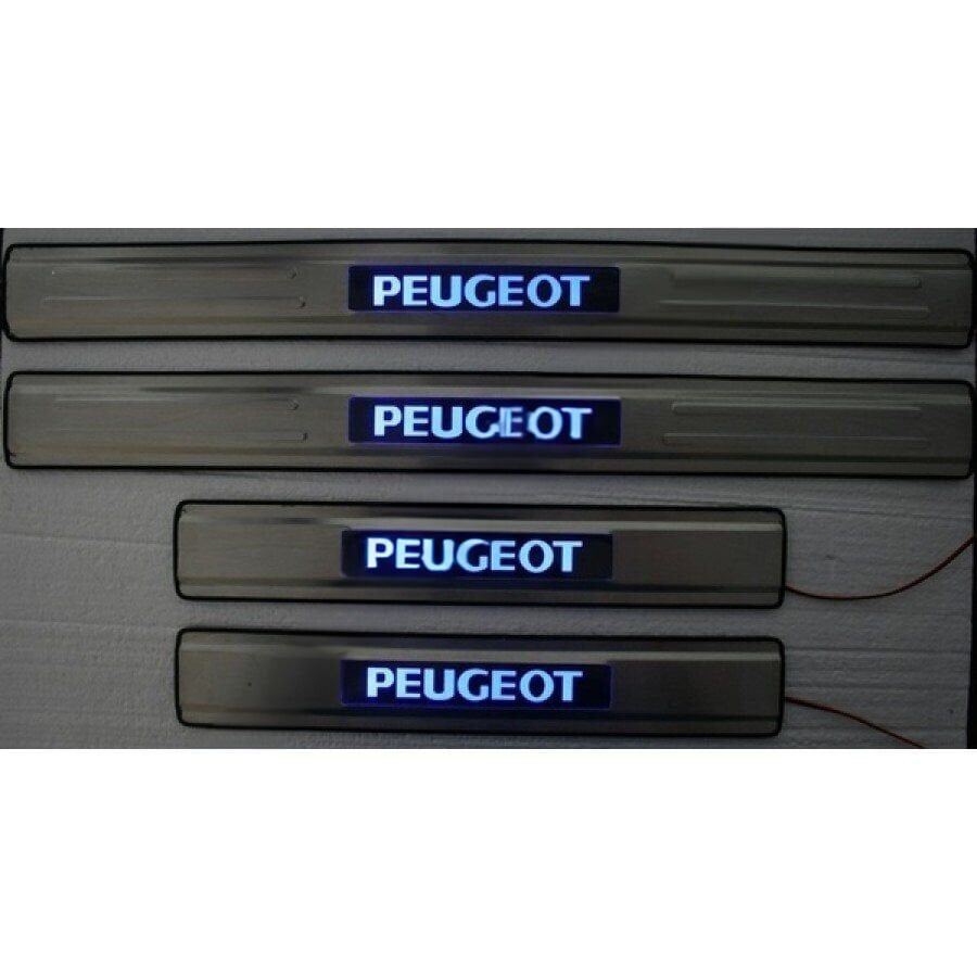 Peugeot Uyumlu Yedek Parça Işıklı Kapı Eşiği