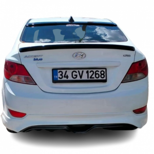 Hyundai Accent Blue 2011 - 19 Custom Arka Ek Plastik Boyasız