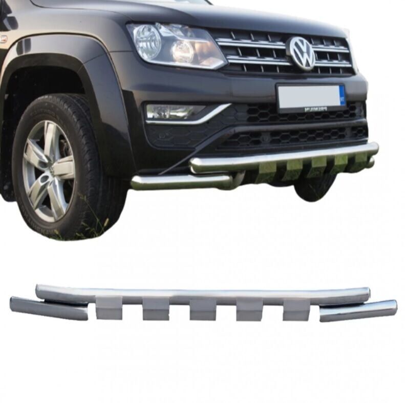 Nissan Navara 2010+ sonrası Krom Shark Ön Koruma AQM PST23