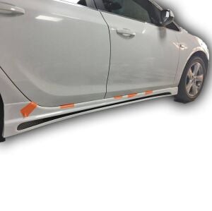 Opel Astra K Uyumlu Yedek Parça Kanallı Yan Marşpiyel (Plastik)