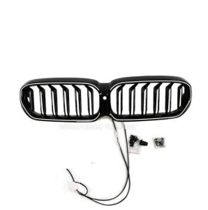 Bmw G30 LCI M5 Beyaz Ledli Panjur Parlak Siyah