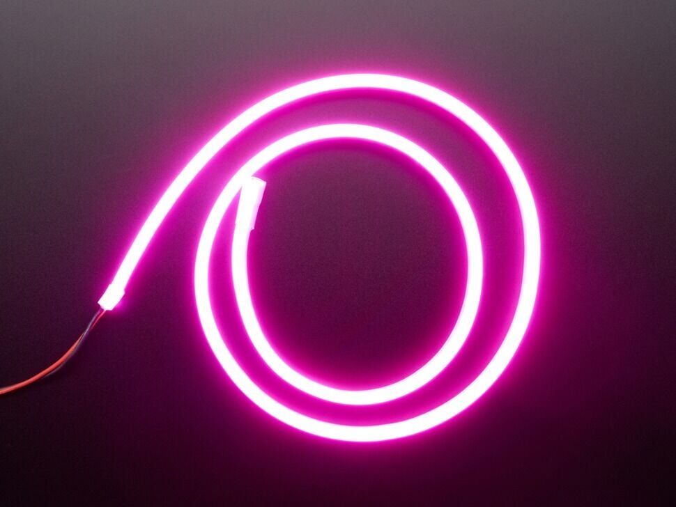 Üniversal Silikon Led 60 cm Pembe