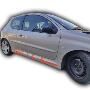 Peugeot 206 Uyumlu Yedek Parça Düz Model Marşpiyel (Plastik)