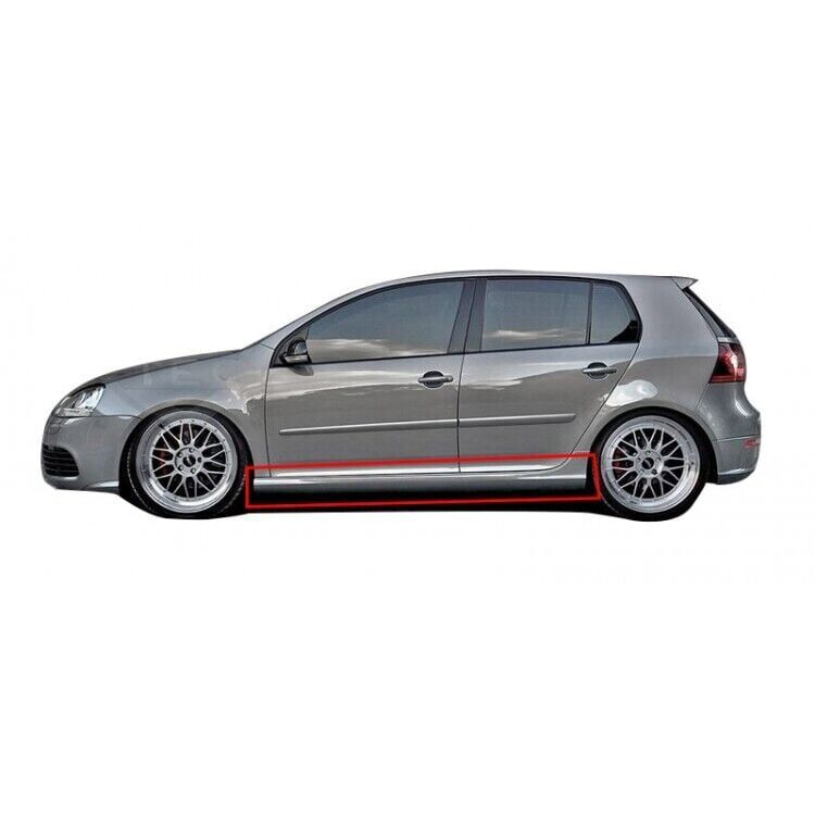 Volkswagen Golf 5 - 6 (5 Kapı) Uyumlu Yedek Parça GTI Yan Marşpiyel (Plastik)