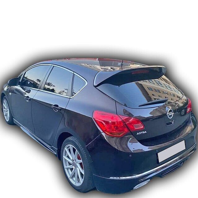 Opel Astra J Spoon Uyumlu Yedek Parça Spoiler Boyalı Fiber
