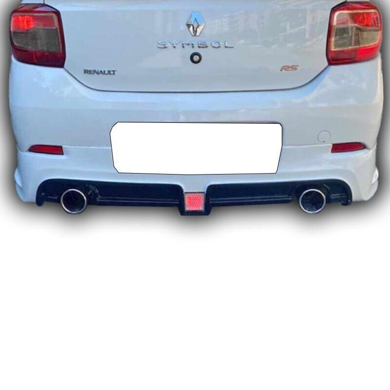 Renault Yeni Symbol Uyumlu Yedek Parça Makyajsız Kasa Arka Tampon Eki Boyasız