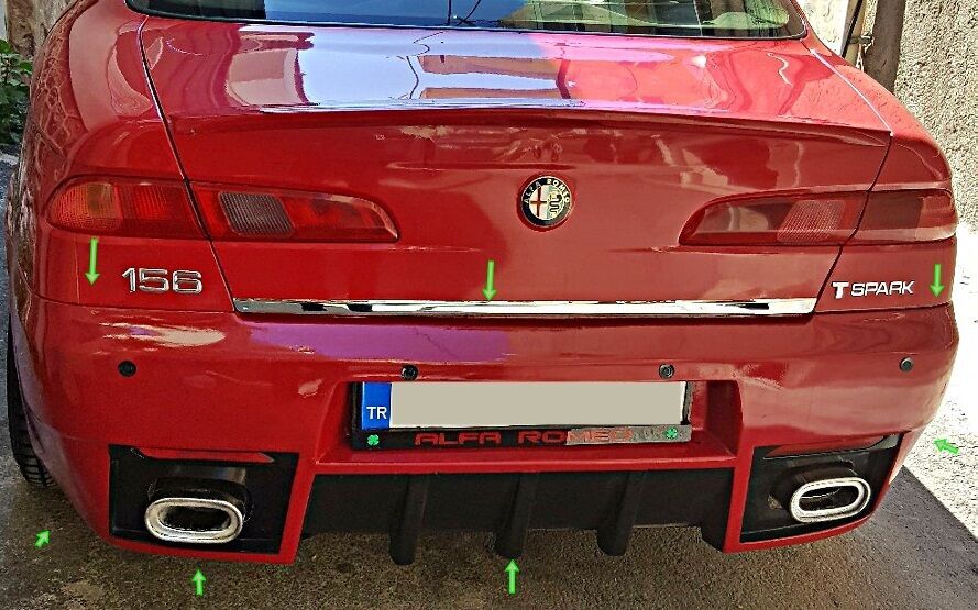 Alfa Romeo 156 GT Arka Tampon Boyasız