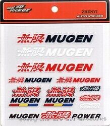 Honda Uyumlu Yedek Parça Mugen Sticker 11 Adet