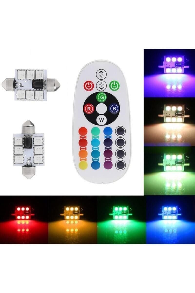 Uzaktan Kumandalı 36MM Sofit RGB Renkli Led