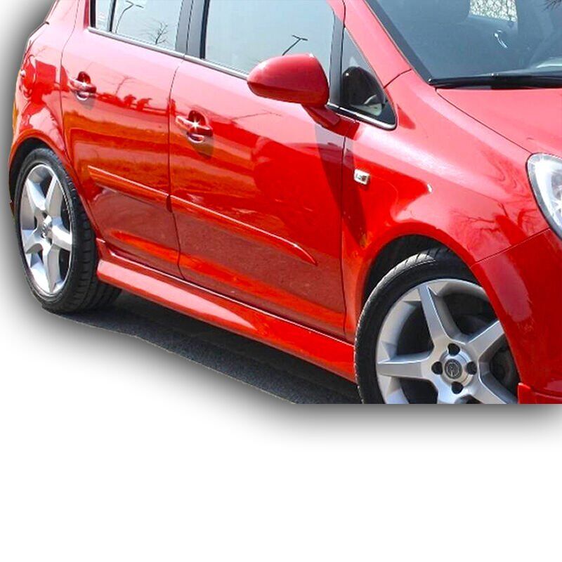 Opel Corsa E 2015 - 18  Opc Line Uyumlu Yedek Parça Marşpiyel Plastik Boyasız