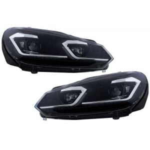 Volkswagen Golf 6 Uyumlu Yedek Parça (2008-2013) 7.5 Görünümlü Led Far Seti LAM-T101