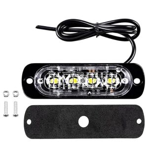 12W 4 Ledli Mavi Fonksiyonlu Çakar Led