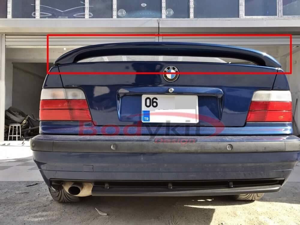 Bmw E36 Uyumlu Yedek Parça Işıksız Bagaj Spoiler