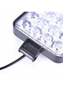 48W CRE Power Led Üniversal Kare Sis Lambası 16 Ledli Siyah