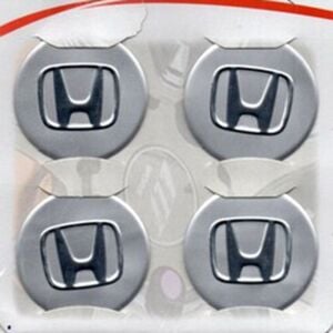 Honda Uyumlu Yedek Parça Gri Alüminyum Yapıştırma Jant Göbeği 4Lü 60mm
