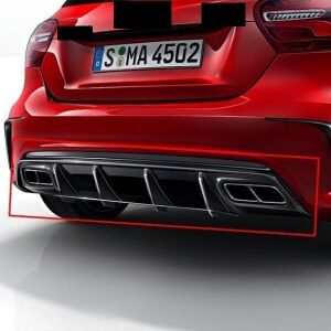 Mercedes W176 A45 Amg Uyumlu Yedek Parça  Arka Tampon Difüzörü