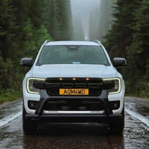 Ford Ranger Uyumlu Yedek Parça 2006+ Off Road Ön Tampon Koruma Demiri Siyah Face Off AQM4WD PST15