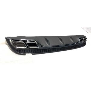 Mercedes W205 C63 Amg Sedan Uyumlu Yedek Parça Difüzör Silver Egzoz Seti
