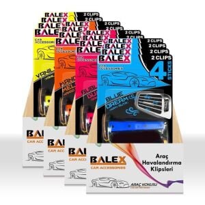 Balex Oto Klima Petek Havalandırma Klips Koku 4 Lü