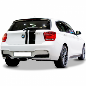 Bmw F20 1 Serisi 2012-2015 Uyumlu Yedek Parça M Performance Difüzör Plastik Boyasız