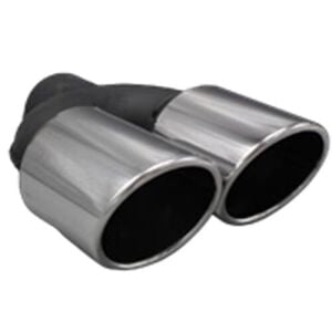 Üniversal Krom Egzoz Ucu Açılı Çift Çıkış Sağ 101x110 020-036R