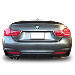 Bmw F32 - F33 - F36 4 Serisi 2013-2020 Uyumlu Yedek Parça M Performance Difüzör (Sol Tek) Plastik Boyasız