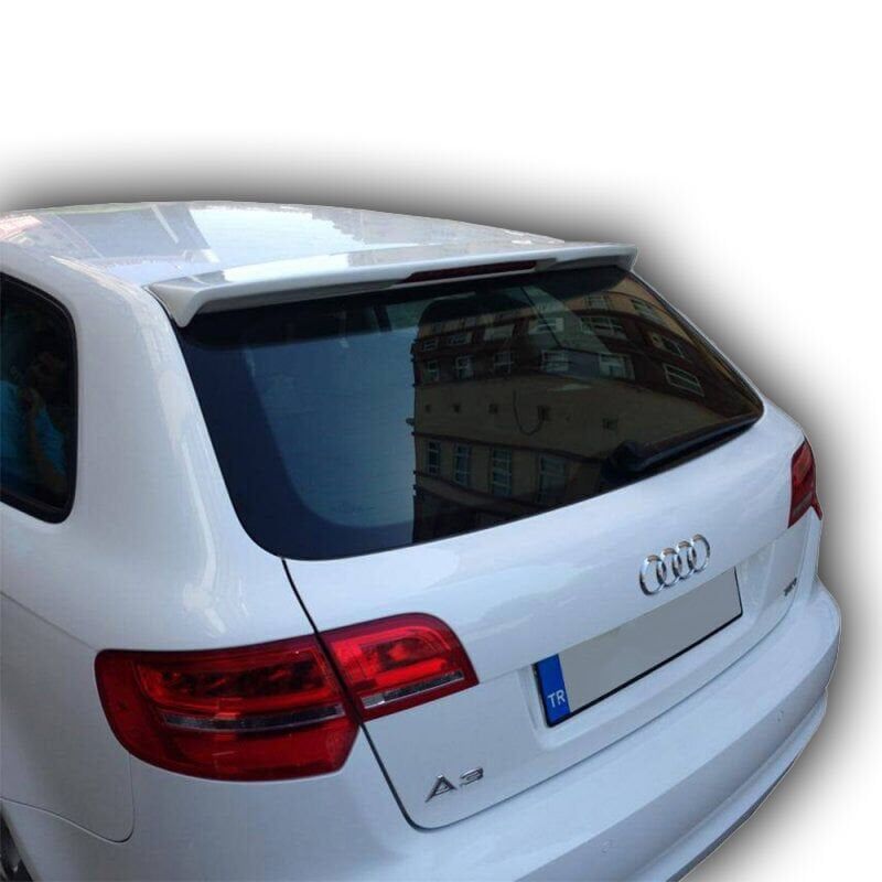 Audi A3 HB 2006 - 2012  Uyumlu Yedek Parça Tek Kapı Spoiler Boyalı