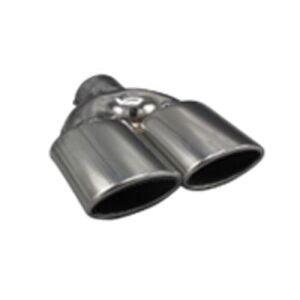 Üniversal Krom Egzoz Ucu Oval Çift Çıkış 60x105/125 800-033