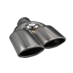 Üniversal Krom Egzoz Ucu Oval Çift Çıkış Sol 60x105/125 800-033R