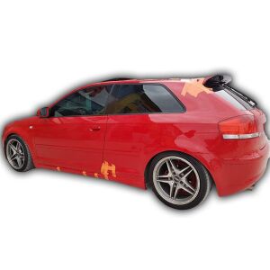 Audi A3 HB Uyumlu Yedek Parça Tek Kapı Marşpiyel Boyasız