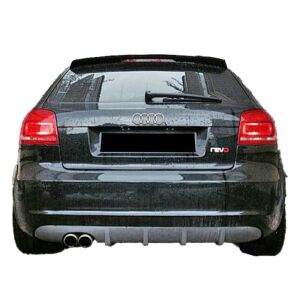 Audi A3 2009 - 2012 Uyumlu Yedek Parça Arka Difüzör Boyasız
