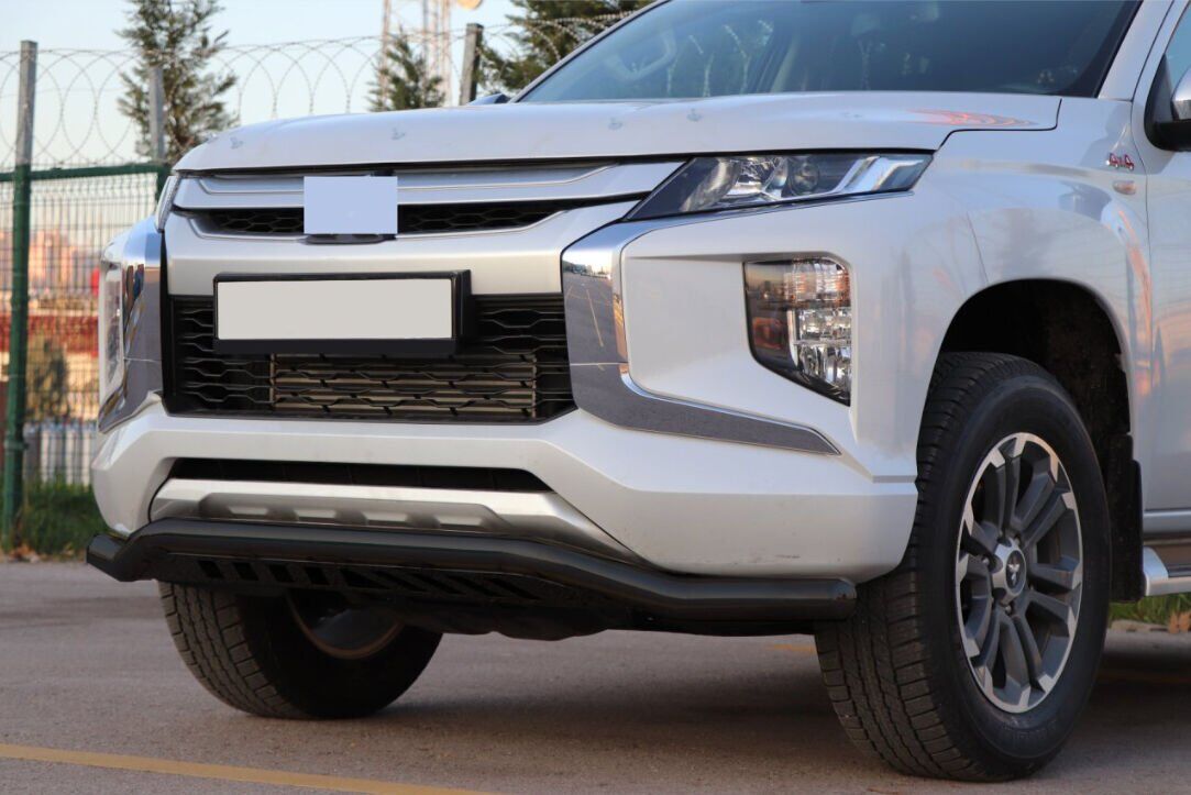 Toyota Revo 2006+ Uyumlu Yedek Parça Off Road Saclı Ön Koruma Ön Tampon Koruma Demiri Siyah GloPlus AQM4WD PST22
