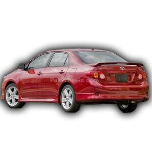 Toyota Corolla Sedan 2007-2011 Uyumlu Yedek Parça Işıklı Spoiler Boyalı